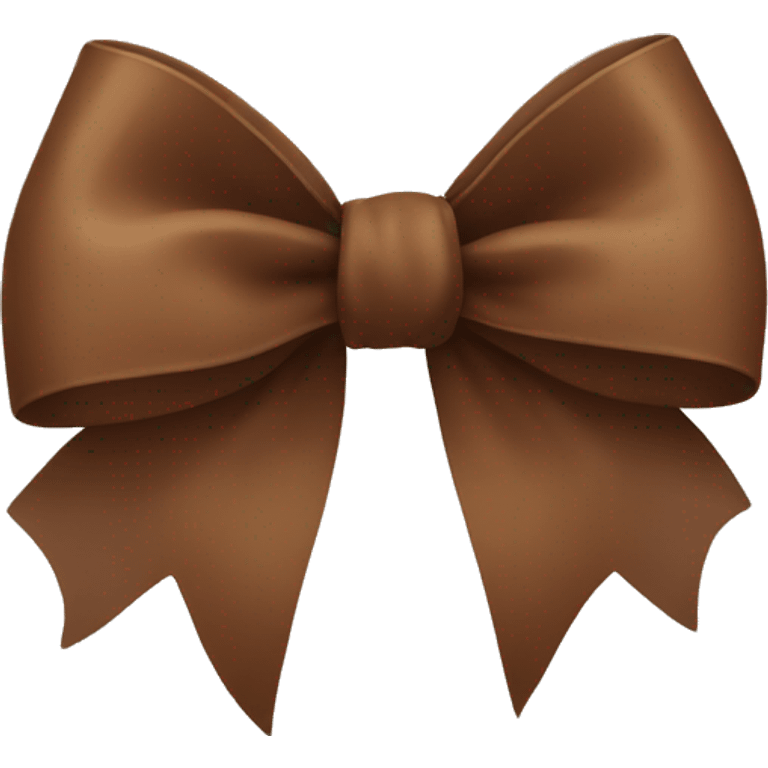 Brown bow emoji