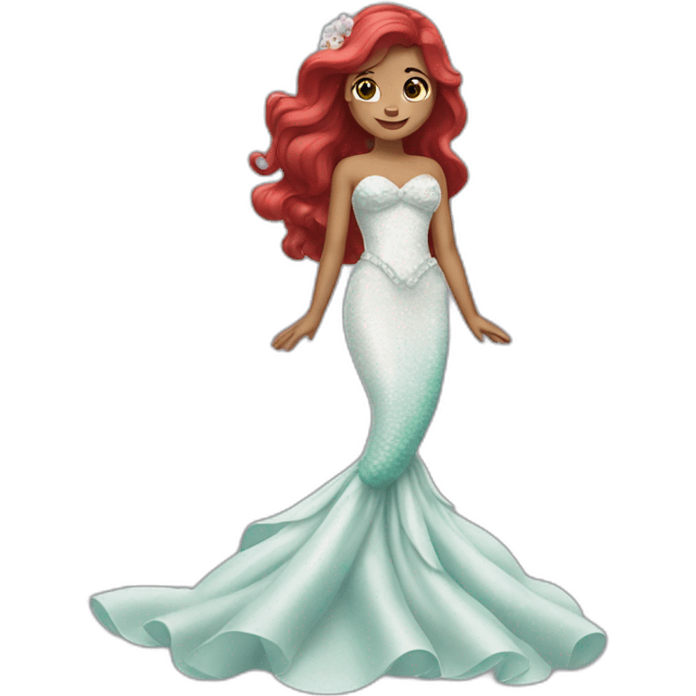 little mermaid bride emoji