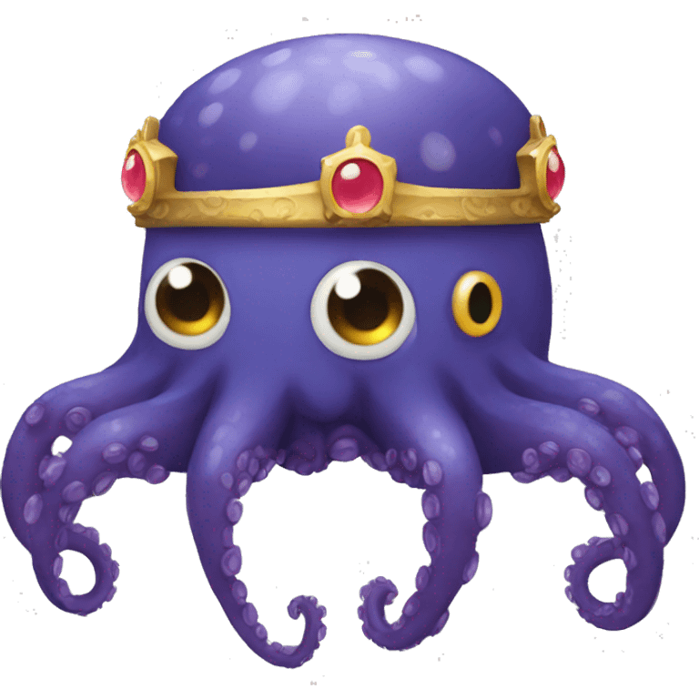 octopus crown emoji