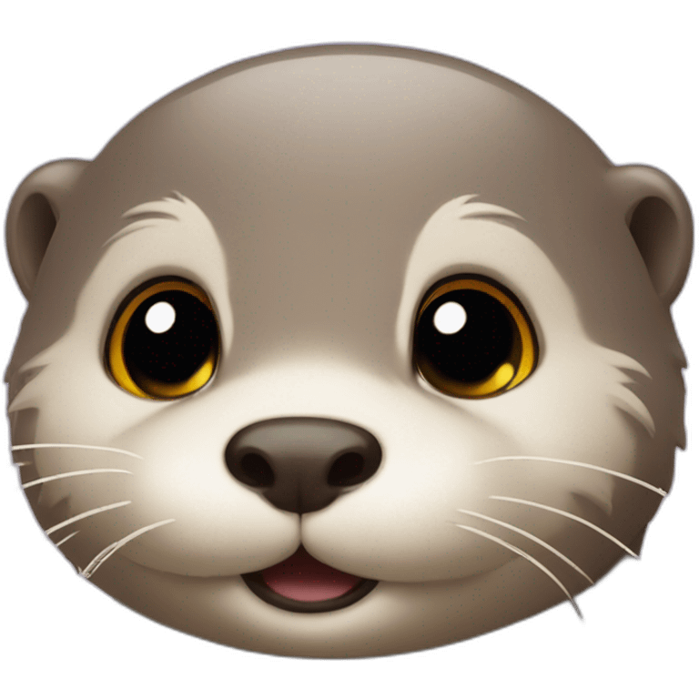 holy cute otter with halo above head emoji