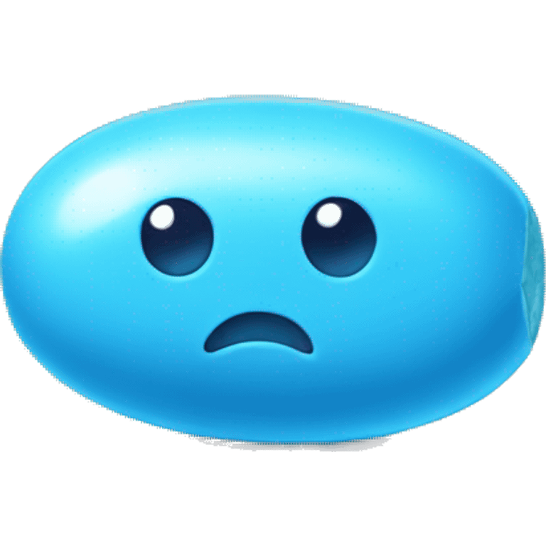 blue chewing gum emoji