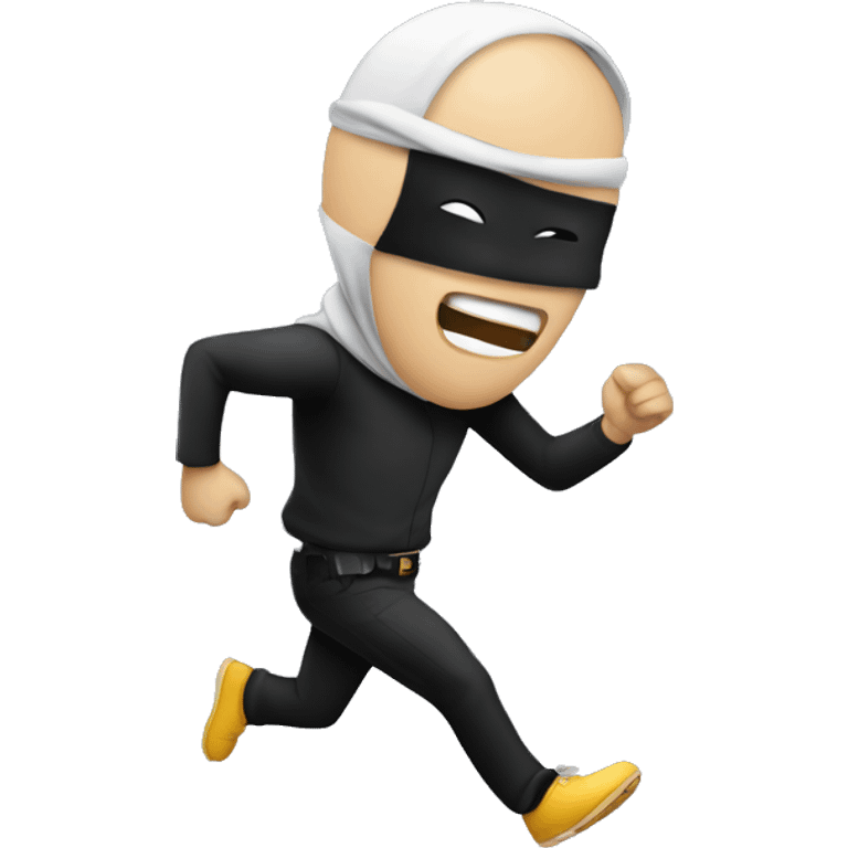 A Robber running  emoji