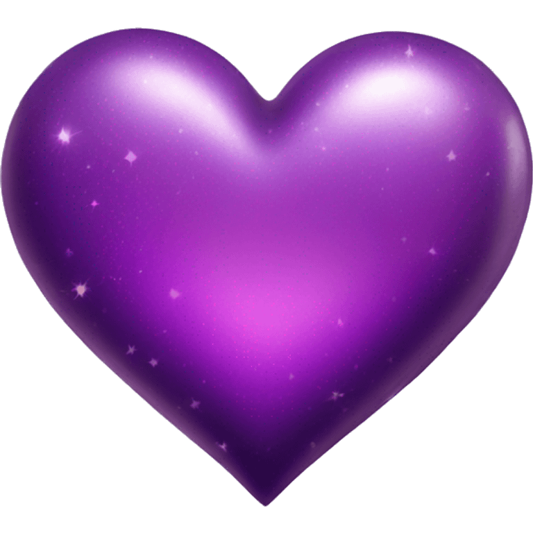 purple heart with sparkles emoji