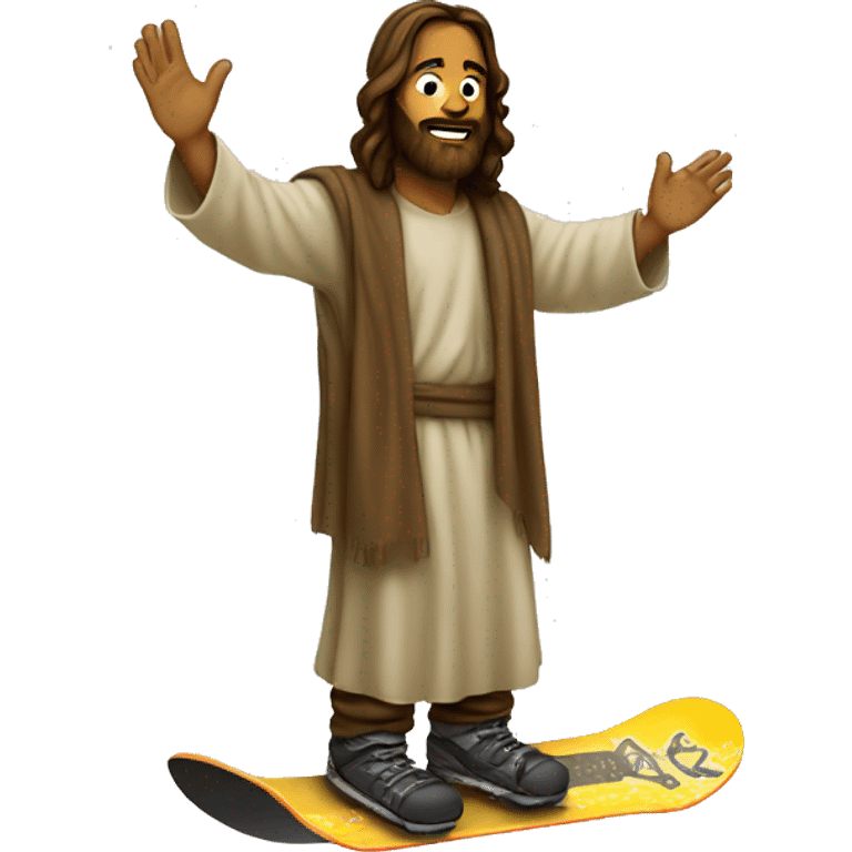 Snowboard Jesus  emoji