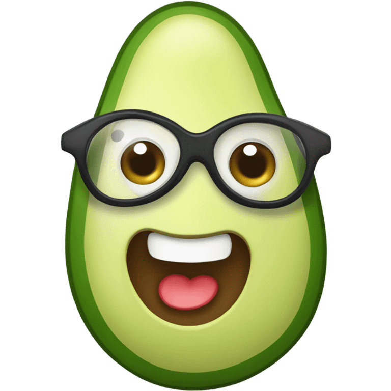 avocado talking on smartp emoji