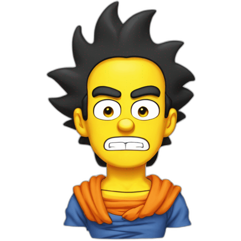 Goku style simpson emoji