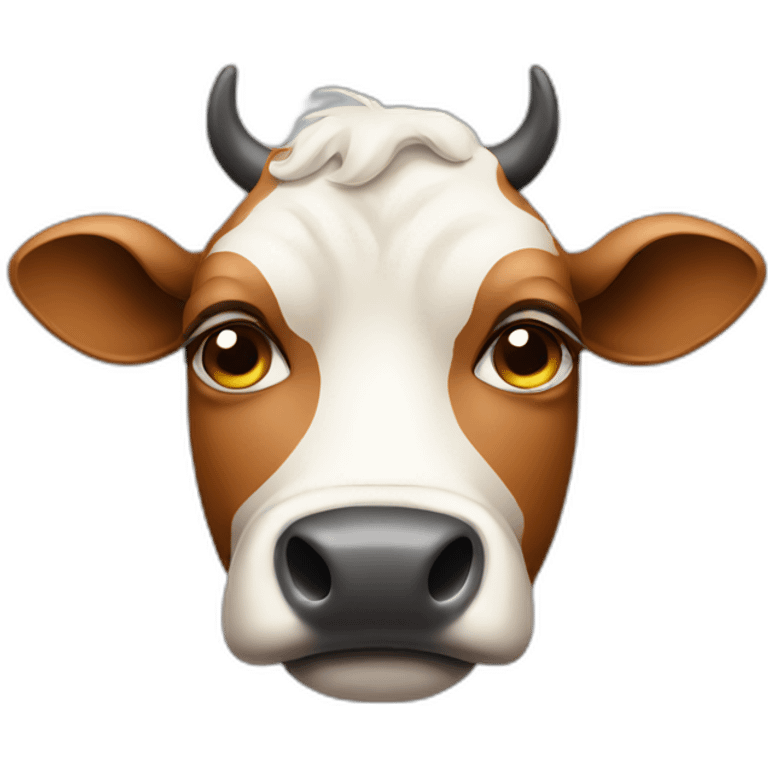 dissapointed cow emoji