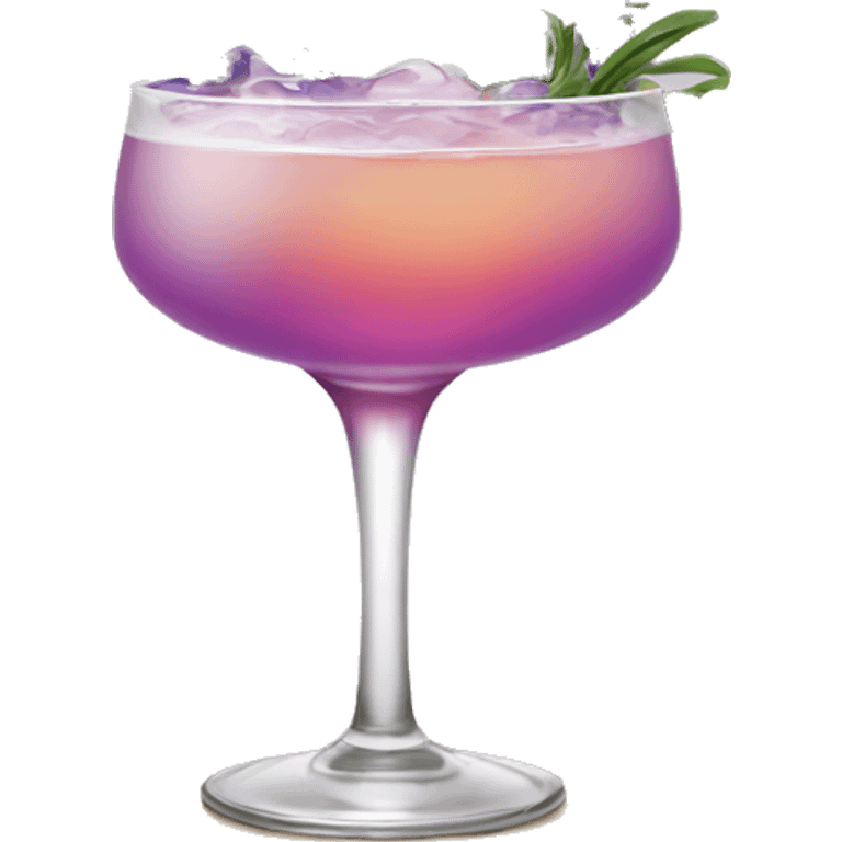 Lavender plants cocktail emoji