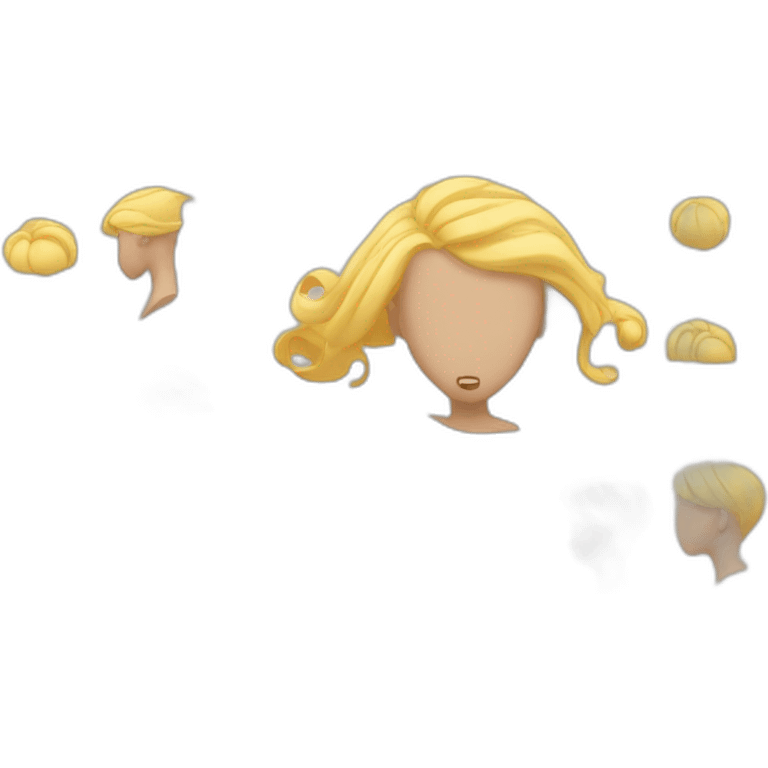 Homme blond cheveux court emoji