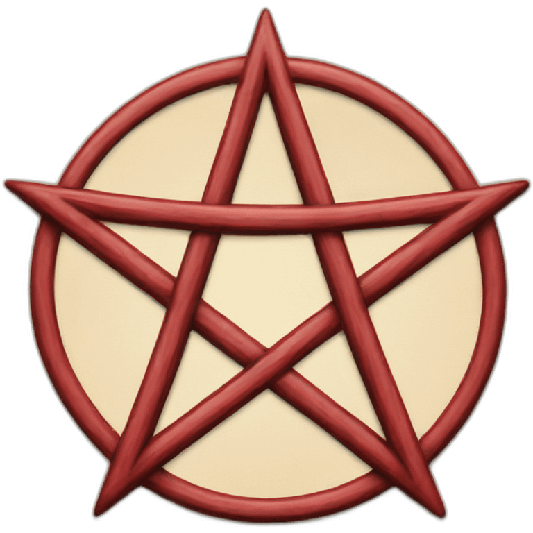 pentagram red emoji