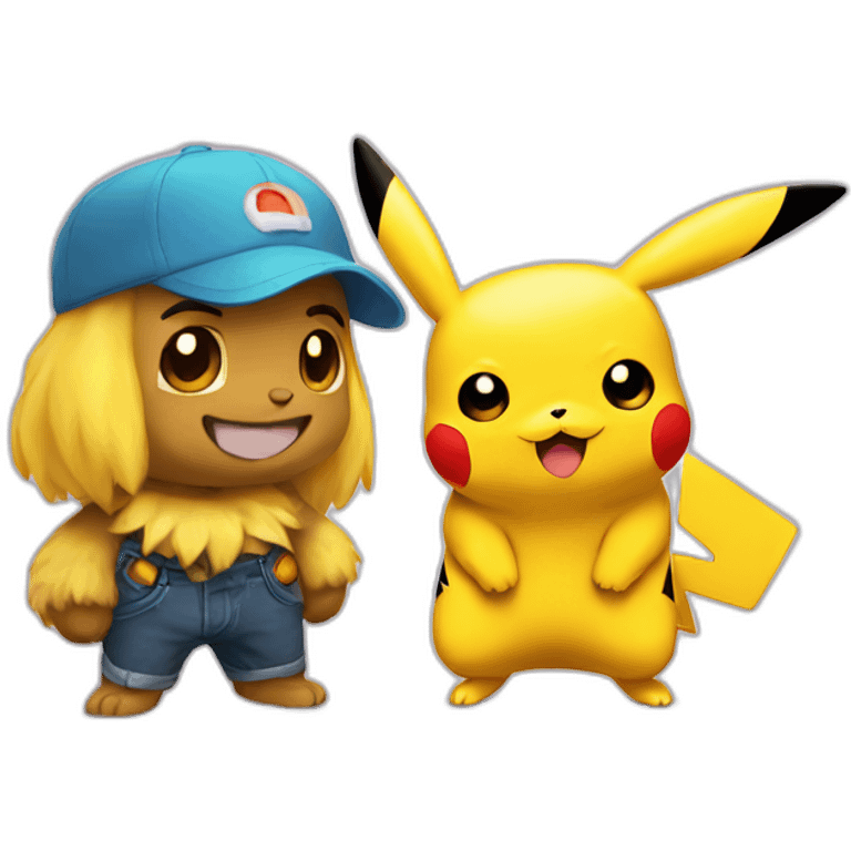 Lufy et pikachu emoji