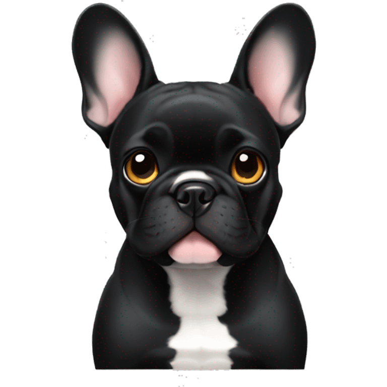 ears of french bulldog black emoji