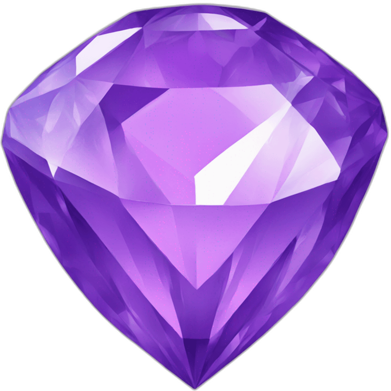 Diamant violet with rose  emoji