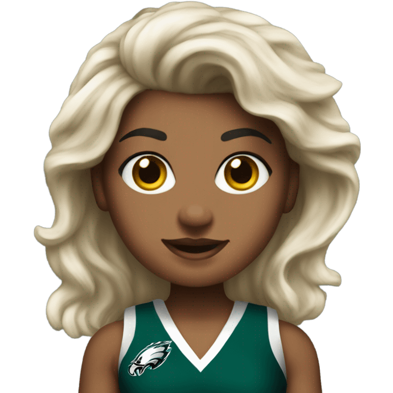 Philadelphia Eagles cheerleader  emoji