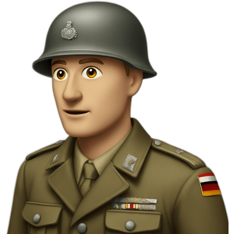 German soldier in the 1940s emoji