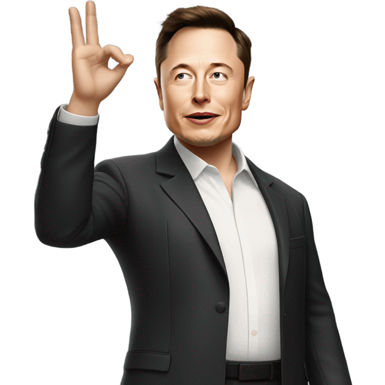 Elon musk salute emoji