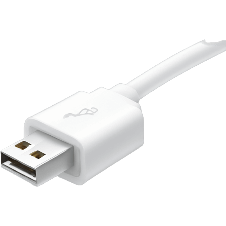 White usb cable  emoji