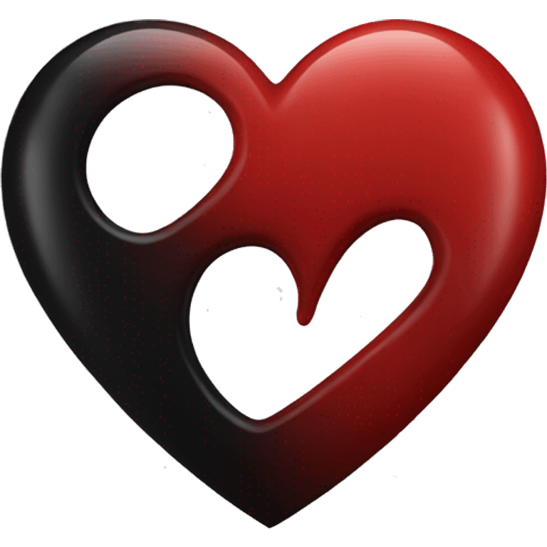 heart-symbol-deep-red-and-black-colour emoji