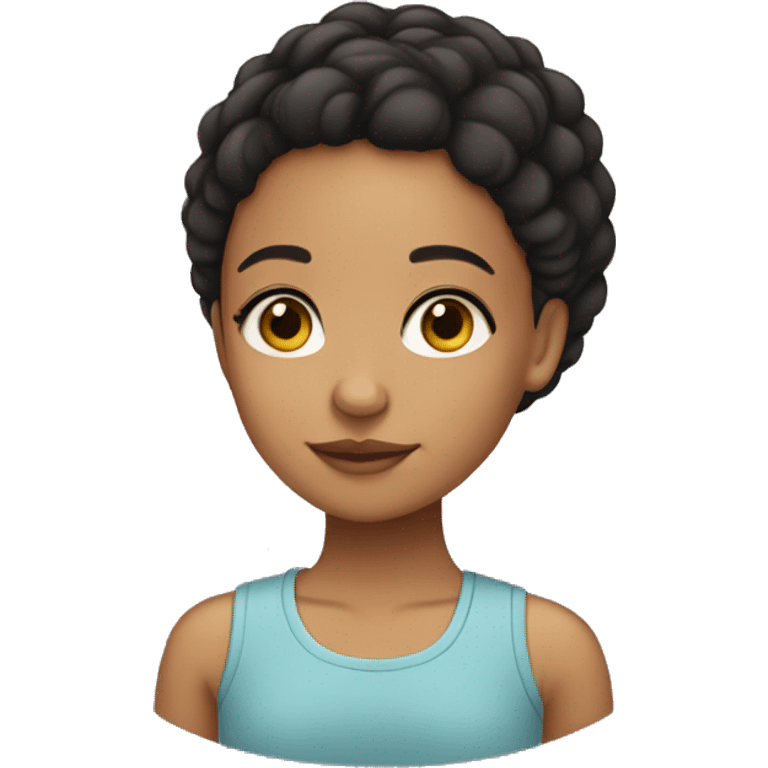 A short lightskin girl emoji