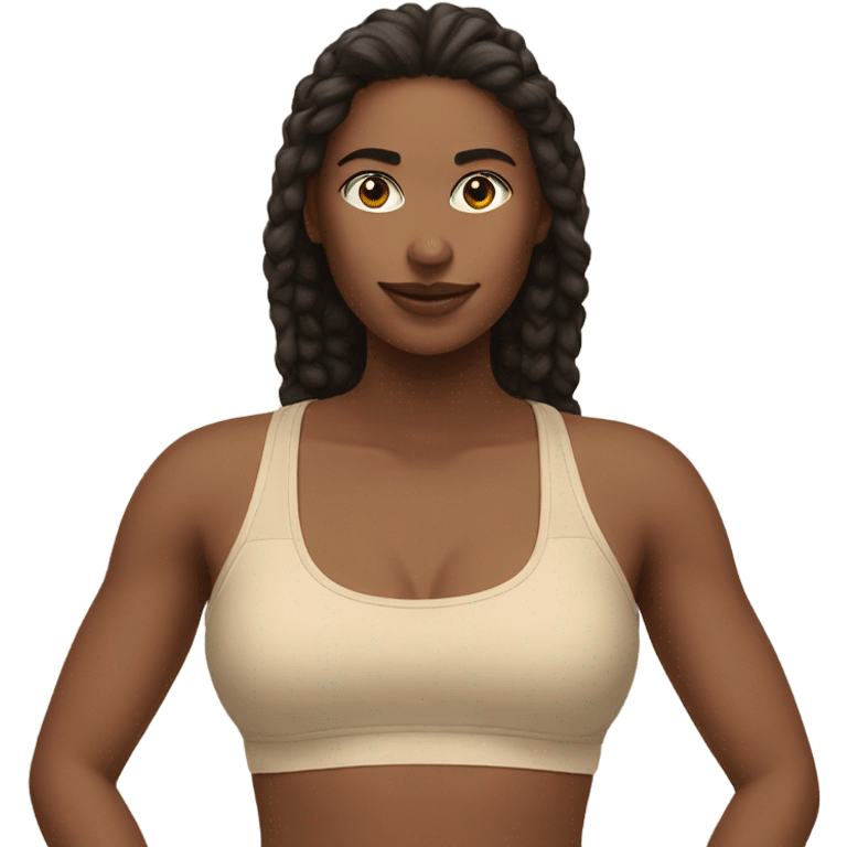 beige sports bra emoji