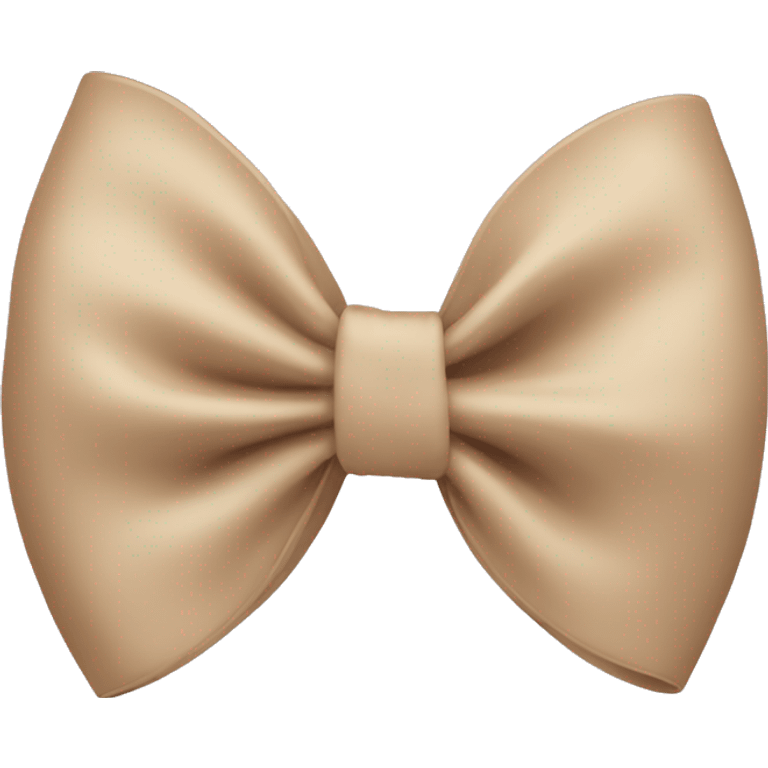 Beige bow emoji