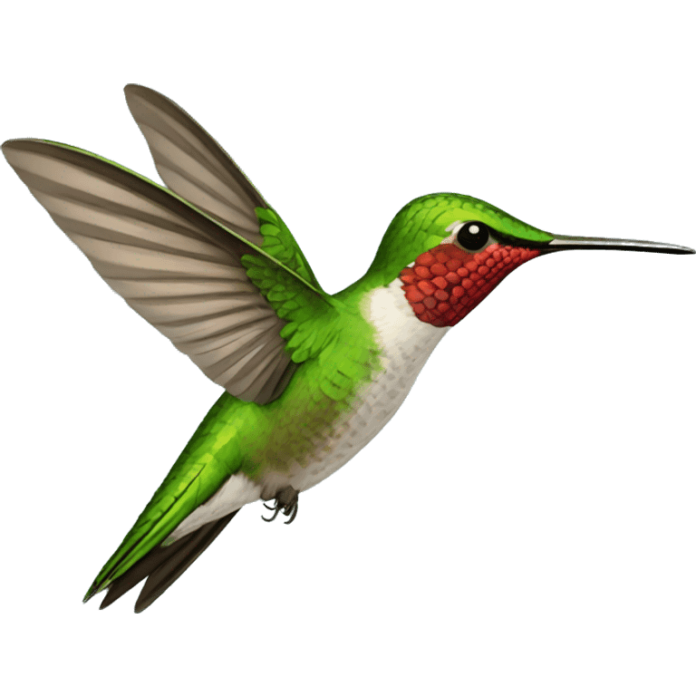 Hummingbird flying emoji