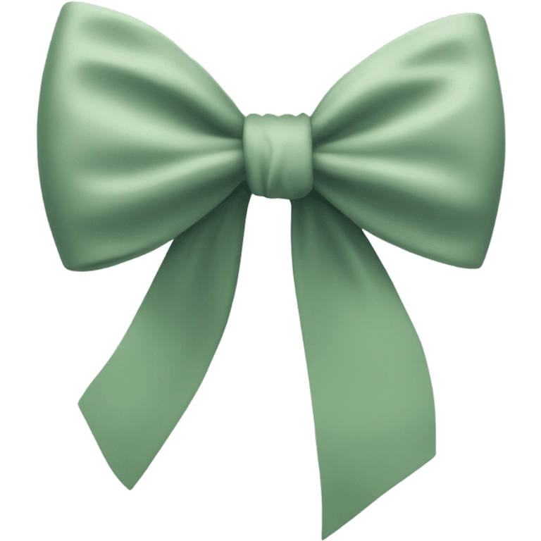 sage green bow emoji