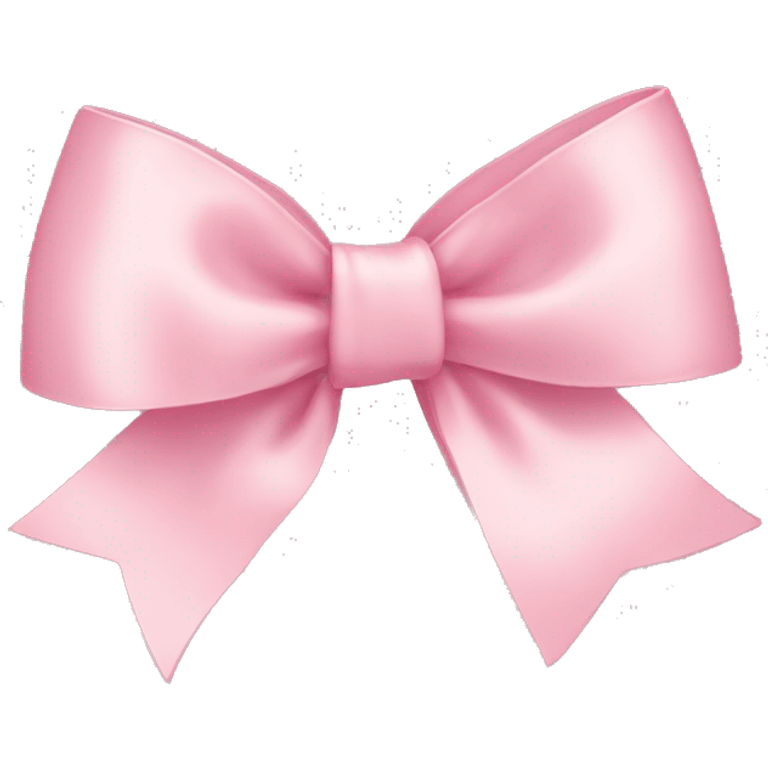 light pink ribbon bow emoji