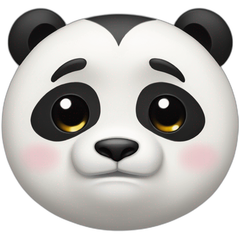 Crying panda emoji