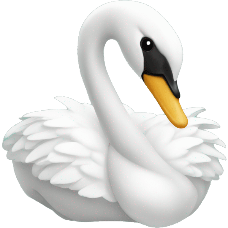 Swan with bows emoji