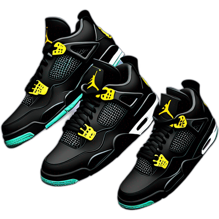 JORDAN 4 BLACK CATS emoji