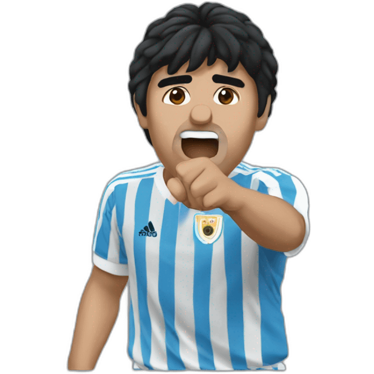 maradona gol con la mano emoji