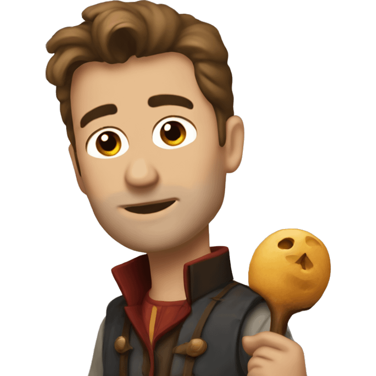 Stefan holding moulin  emoji