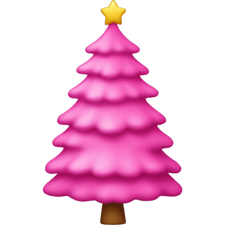 pink christmas tree emoji