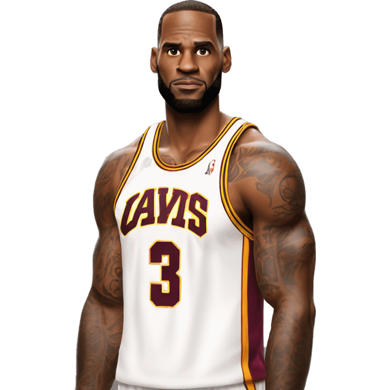 serious Le Bron James in tanktop emoji