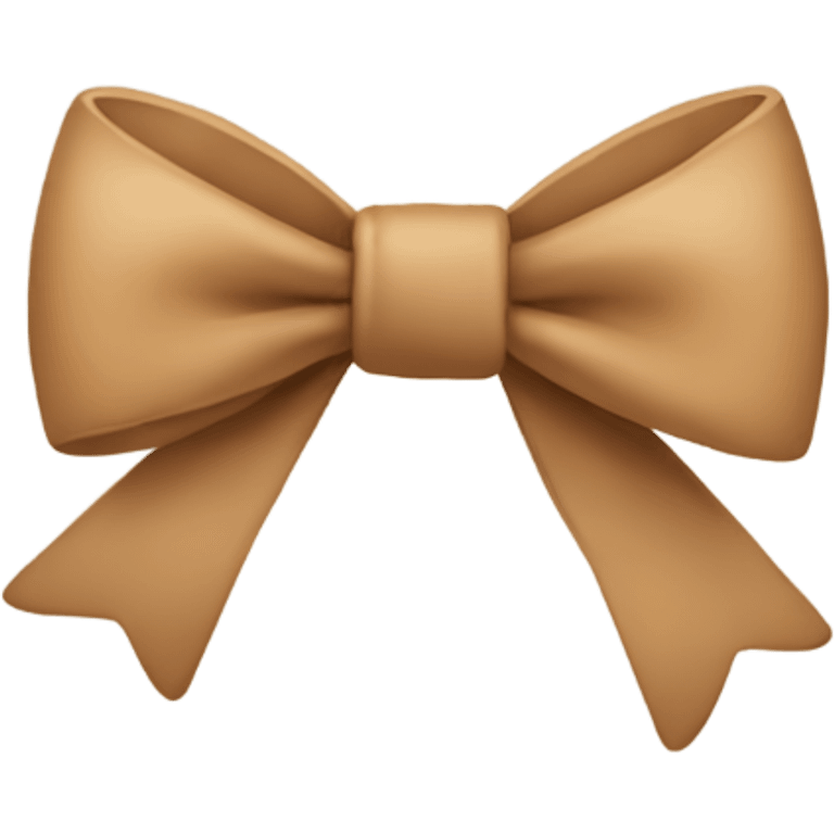 Light Brown bow  emoji