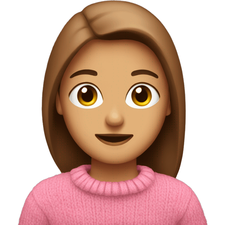 brown and pink sweater emoji