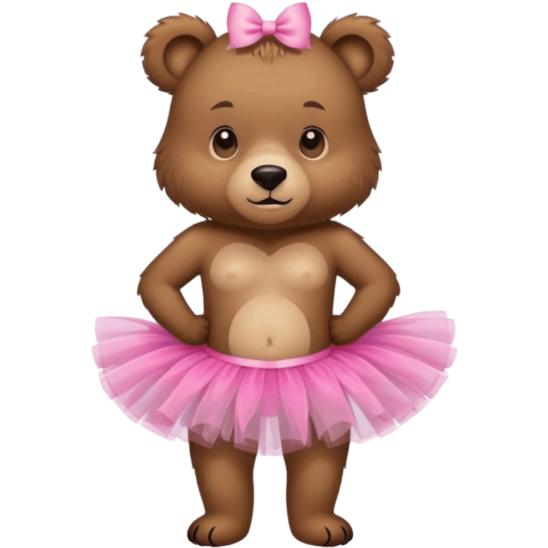 bear with tutu emoji