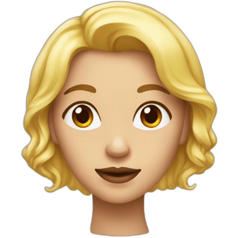 Femme avec la bouche ouverte emoji