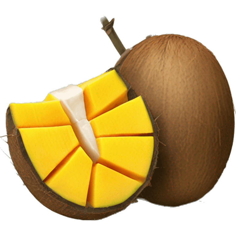 coconut and mango  emoji