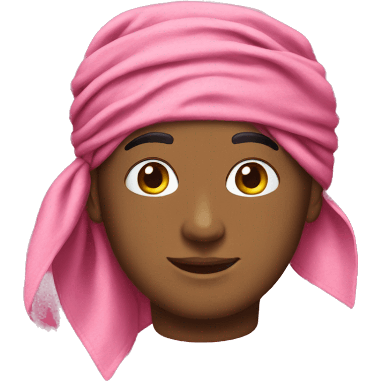 Pink bandanna  emoji