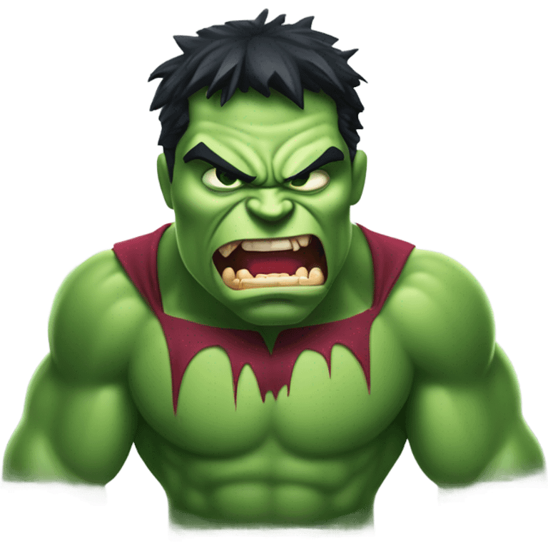 Hulk as vampire angry emoji