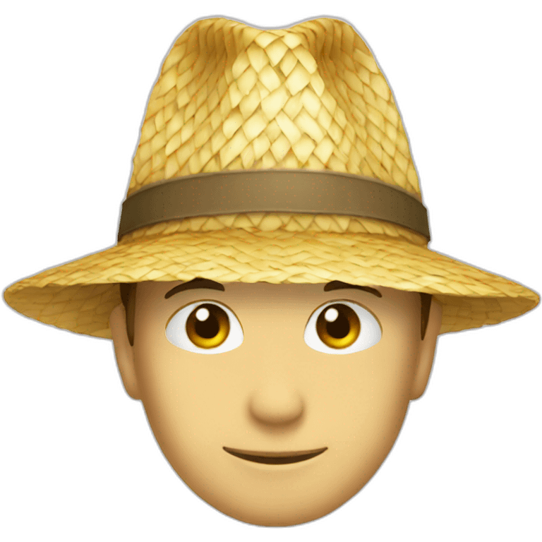 Straw hat emoji