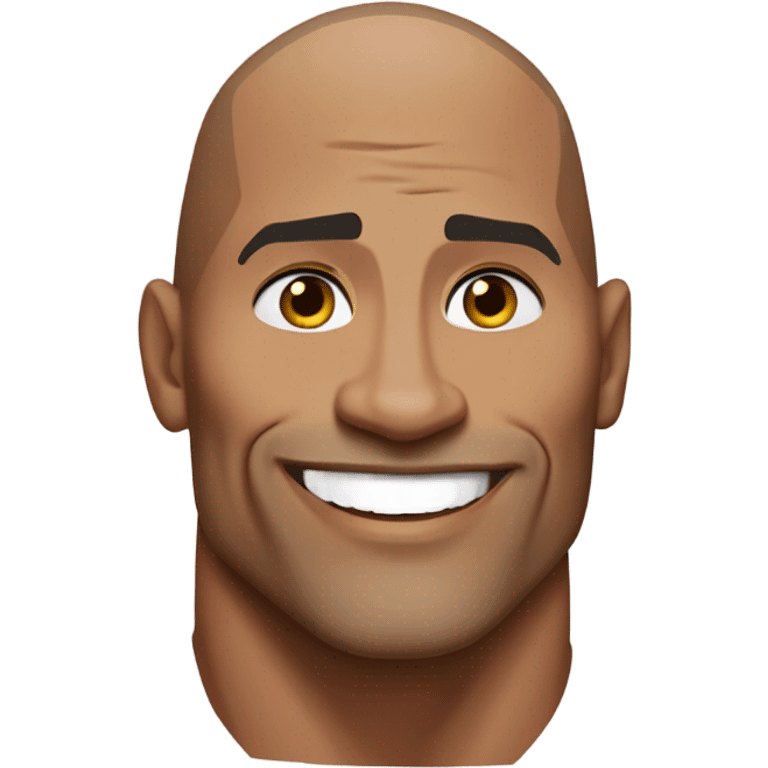 Dwayne the rock Johnson  emoji