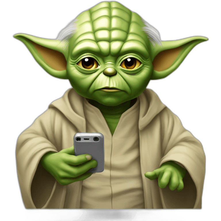 Maître Yoda au téléphone emoji