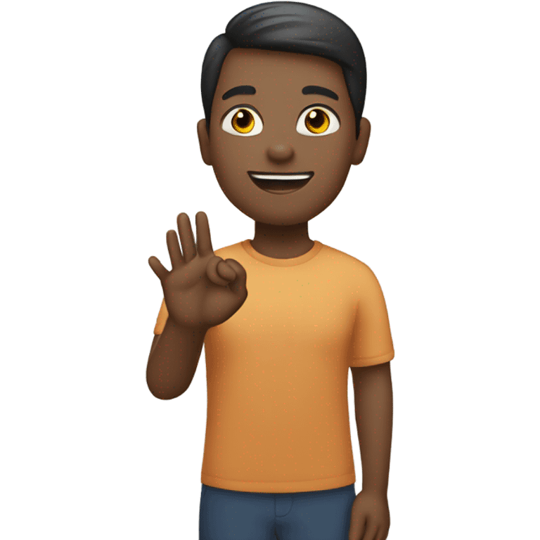 person with ASL emoji