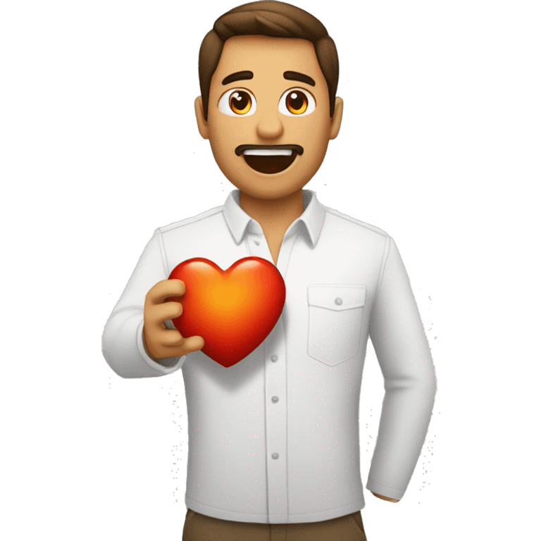 Corazón envuelto en vendas y rodeado de fuego emoji