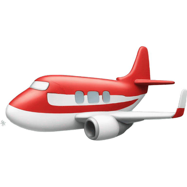 plane with Christmas hat on emoji