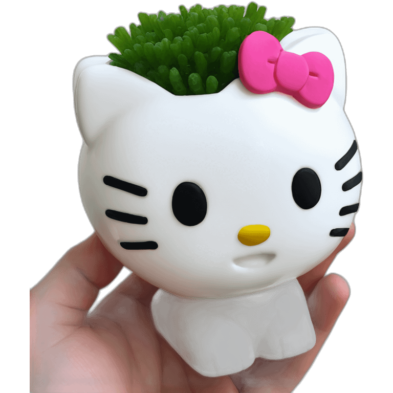 hello kitty chia pet emoji