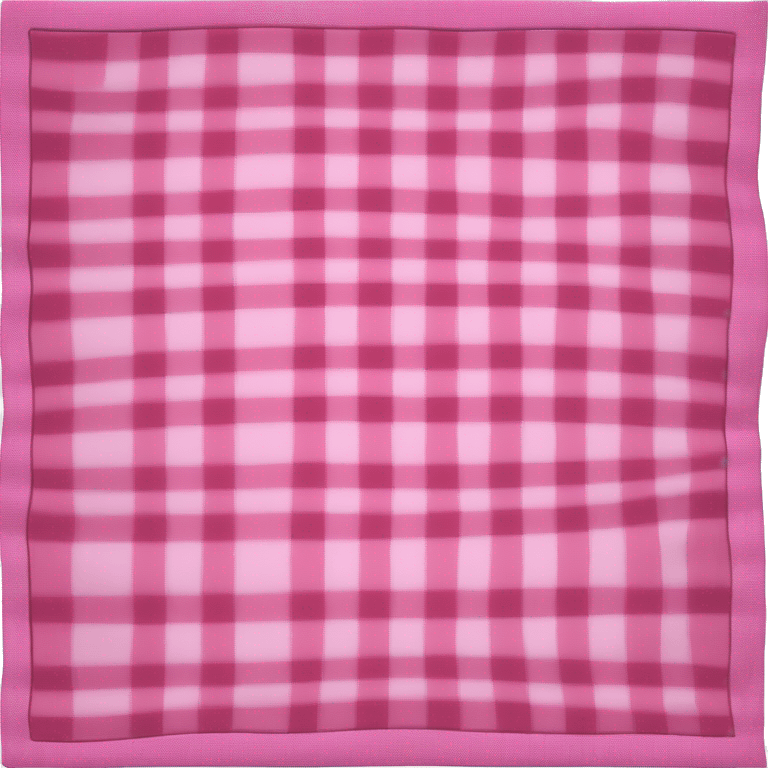 Pink folded plaid blanket emoji